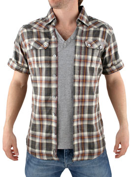 Two Stoned Grey San Charl Short Sleeve Shirt