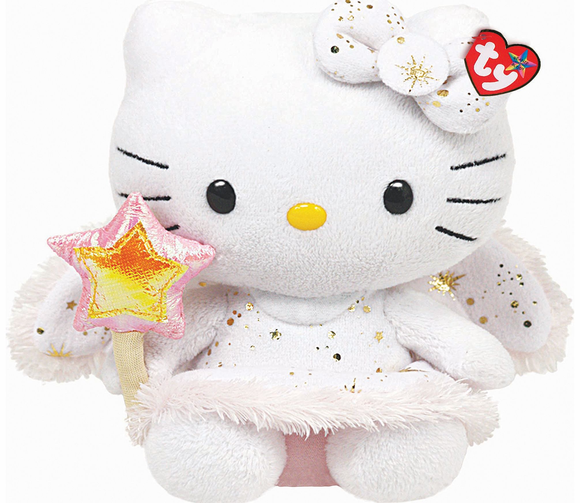 TY Hello Kitty Gold Angel Buddy