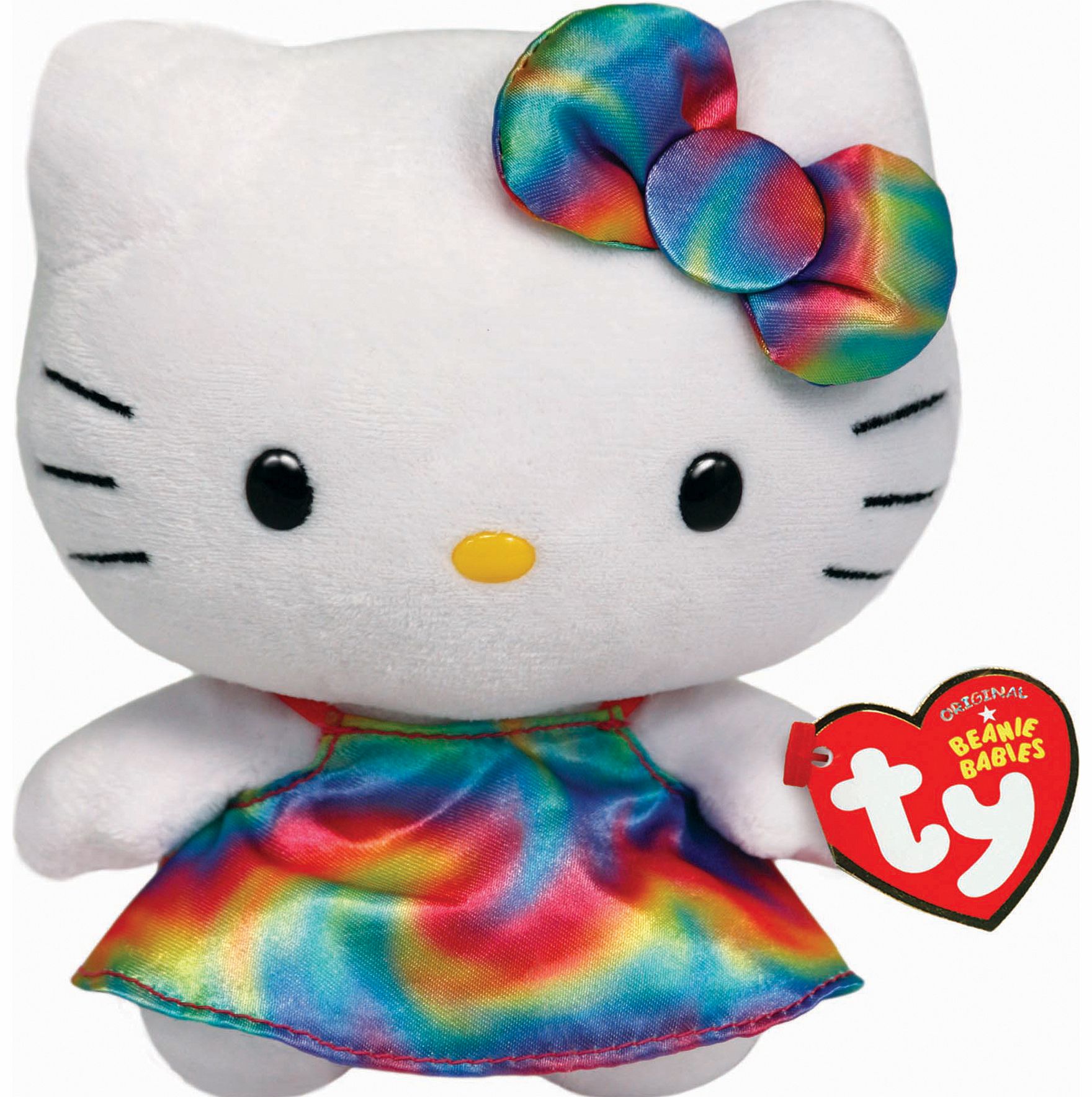 TY Hello Kitty Rainbow Beanie