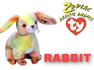TY Zodiac Rabbit