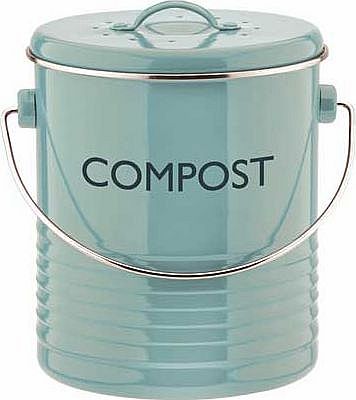 Vintage Compost Caddy - Blue
