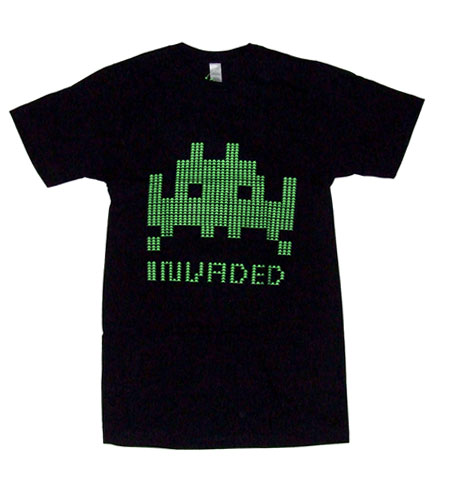 Invaded By Space Invader Black T-shirt