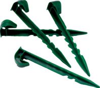Ubbink Weed Control Plastic Fabric Pegs x 10