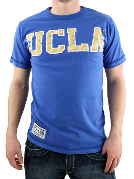Strong Blue Crack Print T-Shirt