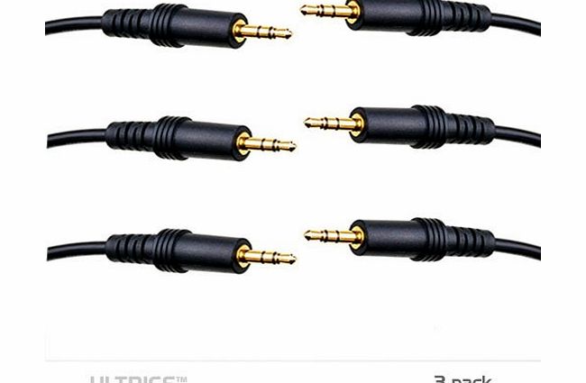 UE 3.5mm Stereo Jack Plug to 3.5mm Stereo Jack Plug 1M 2M 3M Jack lead for iPhone, iPod, iPad, Sound System, Tablets, Smart phones, Mobile Phones, computer, DVD, Bluray players, Smart TV, Xbox, PS4 (1 Me