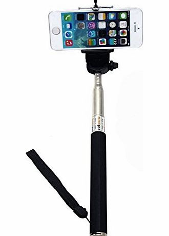 TM) Extendable Self Portrait Selfie Handheld Stick Monopod with Smartphone Adjustable Phone Holder and Bluetooth Remote Wireless Shutter for iPhone Samsung and other IOS and Android Smartphone (