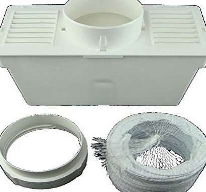 Ufixt Hoover VHV781NC-80, Vision Tech VTV570NB, Vision Tech VTV591CB, Vision Tech VTV591NC and VTV580NC-80 Tumble Dryer Condenser Vent Kit Box With Hose