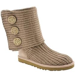 Ugg Female Classic Cardy Fabric Upper Casual in Brown