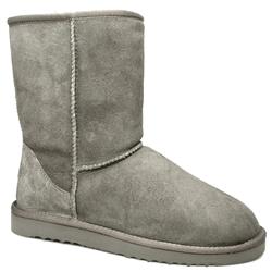 Ugg Female Classic Short Suede Upper Ankle in Grey, Stone, Tan