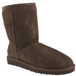 Ugg Female Classic Short Suede Upper Casual in Brown, Red