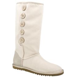 Ugg Female Lo Pro Button Fabric Upper Casual in Natural - Honey