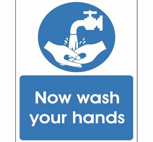 UK Hygiene Signs Now Wash your hands 150x200 Self Adhesive