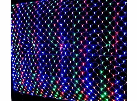 UKEOL 2X3M LED garden fairy lights net in colorful-fully waterproof lights with super bright leds for Christmas Tree lights party indooramp;outdoor(Colorful, AC Net 2x3M)