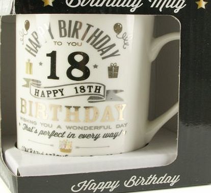 ukgiftstoreonline Signography 18th Birthday Mug Gift