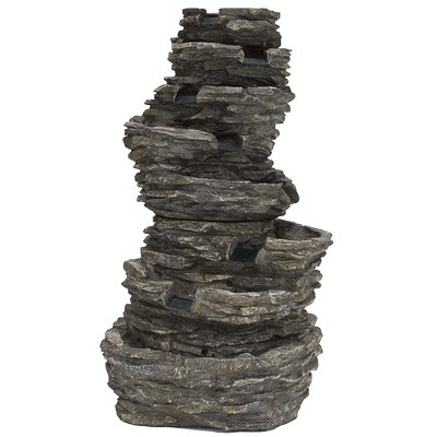 UKWaterFeatures 8 Tier Rock Cascade Water Feature