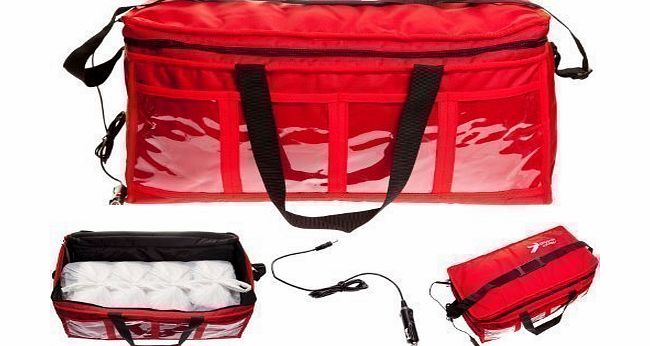 UltimateAddons 12V Large Heated Indian Chinese Take Away Hot Food Insulated Delivery Bag