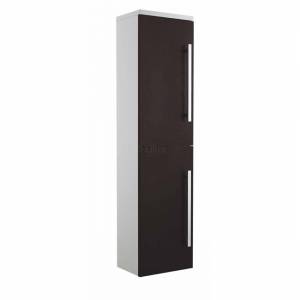Design Ebony Brown Tall Wall Mounted Side