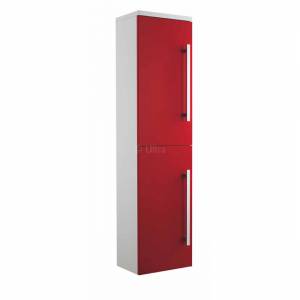 Design High Gloss Red Tall Wall Mounted