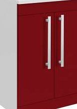 Ultra High Gloss Red 500mm Compact 2 Door Floor