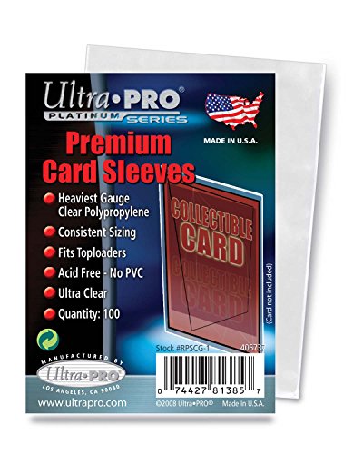 Ultra Pro - Ultra Pro - Lot de 100 range cartes souples Platinium - 0074427813857