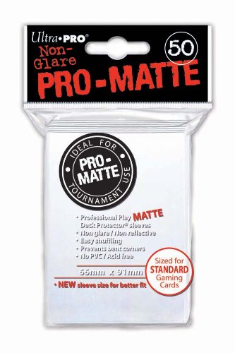 Ultra Pro Matte Deck Protector Card Sleeves (Pack of 50, White)