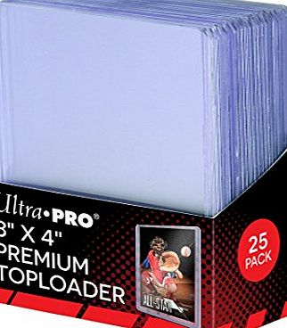 Ultra Pro Toploaders - Ultra Pro pack of 25 Plastic Cases for Standard Sized Trading Cards