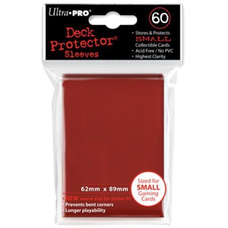 Ultra Pro Trading Card Sleeves - 60 Ultra Pro Red Deck Protectors YuGiOh! Sized
