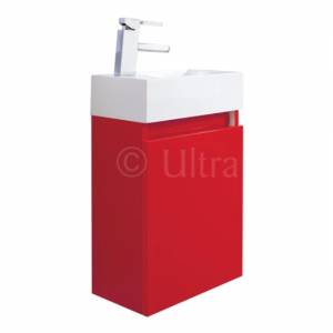 ULTRA Zone Compact High Gloss Red Wall Hung