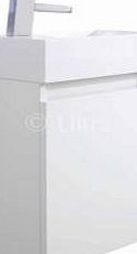 Ultra Zone Compact High Gloss White Wall Hung Vanity