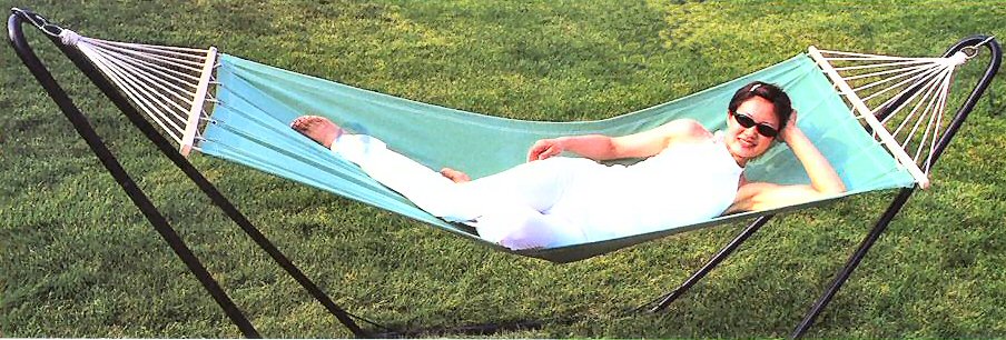 Camping Green Hammock (26000) and Stand