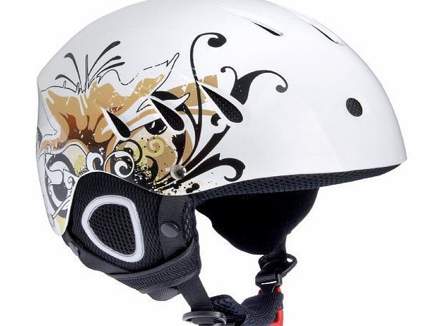 Ultrasport Womens Race Edition Snowboard Helmet - White, Large