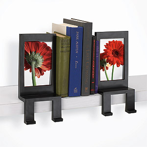 Black Lookend Photo Display Bookends