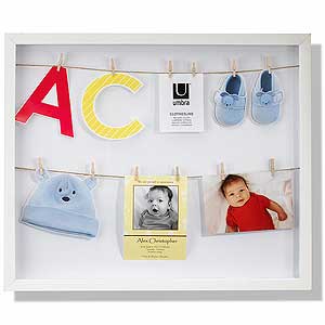 Clothes Line White Picture Photo Frame