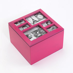 umbra Multi Fuschia Photo Box