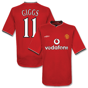 00-02 Man Utd Home Shirt + Giggs 11 (C/L Style)