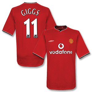 00-02 Man Utd Home shirt + Giggs 11