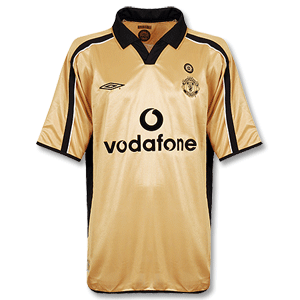 Umbro 01-02 Man Utd Centenary Shirt - Gold - Players