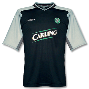 Umbro 04-05 Celtic Training Jersey - Black/Silver