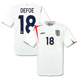 Umbro 05-07 England Home shirt   No.18 Defoe