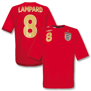 Umbro 06-08 England Away Shirt   Lampard 8 - Boys