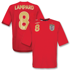 Umbro 06-08 England Away Shirt   Lampard 8