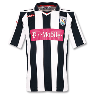 Umbro 07-08 West Bromwich Albion Home Shirt - Navy/White