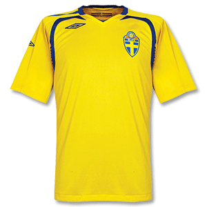 Umbro 07-09 Sweden Home Shirt