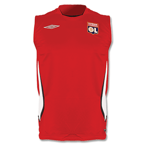 08-09 Olympic Lyon Sleeveless Training Shirt - Red