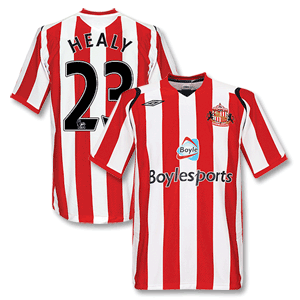 08-09 Sunderland Home Shirt + Healy 23