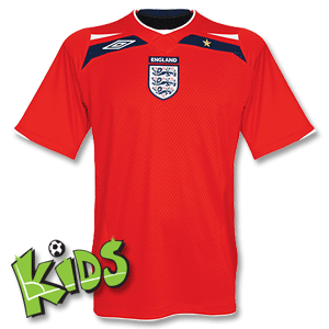 Umbro 08-10 England Away Shirt - Boys