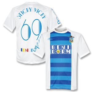 Umbro 10-11 Benidorm Home Shirt   Sticky Vicky 69 (Fan