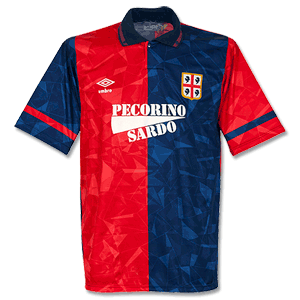 Umbro 90-91 Cagliari Home Shirt - Grade 8