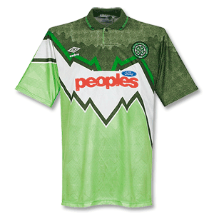 Umbro 91-92 Celtic Away shirt - Grade 8