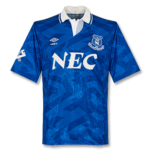 Umbro 91-92 Everton Home shirt - Grade 8